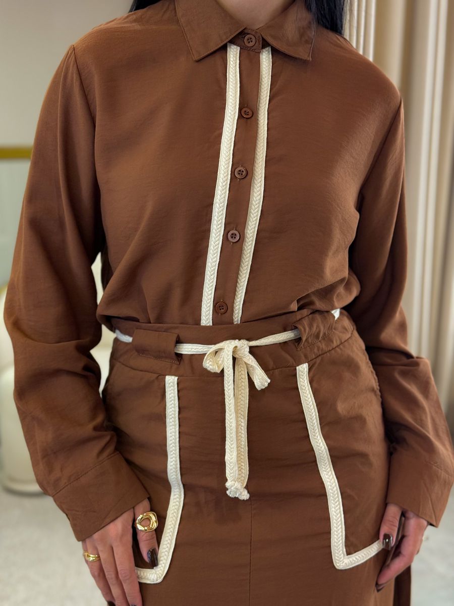 Conjunto Sara Marrom