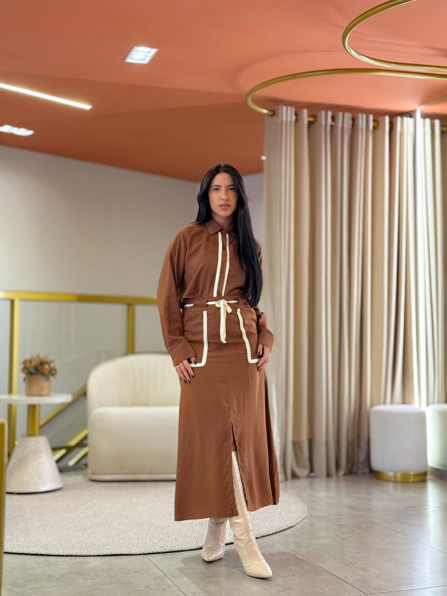 Conjunto Sara Marrom