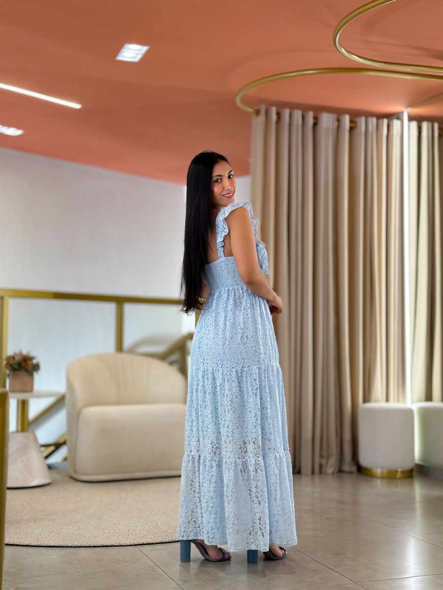 Vestido Daiara Azul Bebe