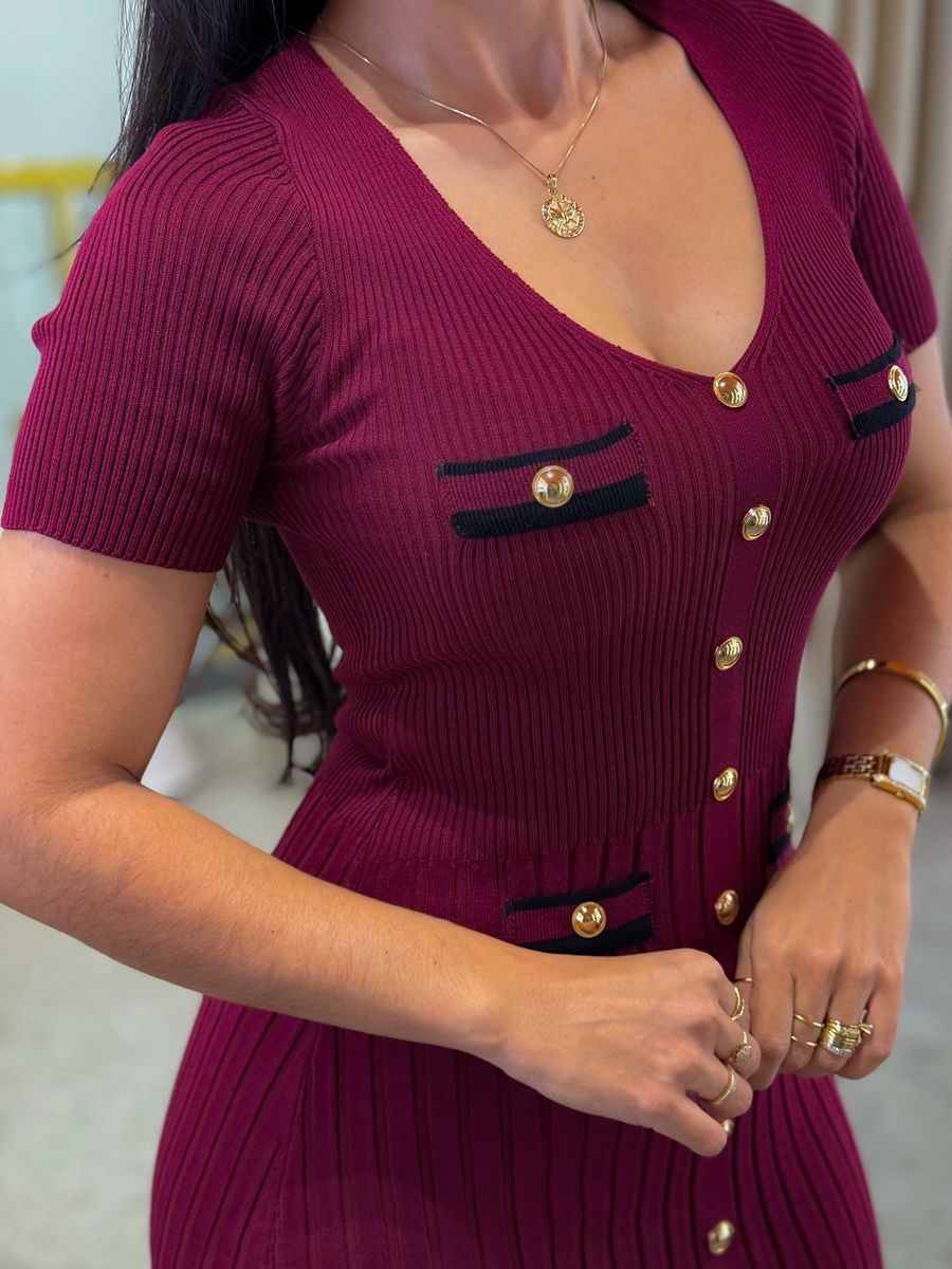 Vestido Emilia Bordo