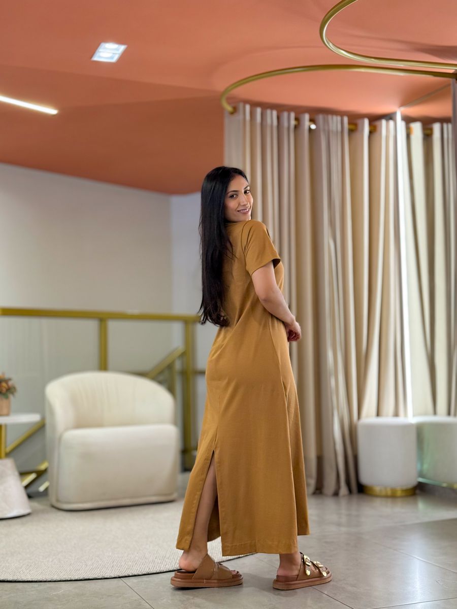 Vestido Leonora Caramelo