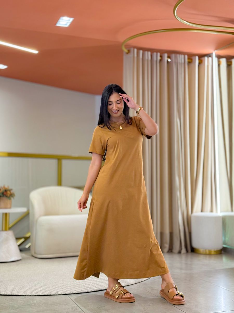 Vestido Leonora Caramelo
