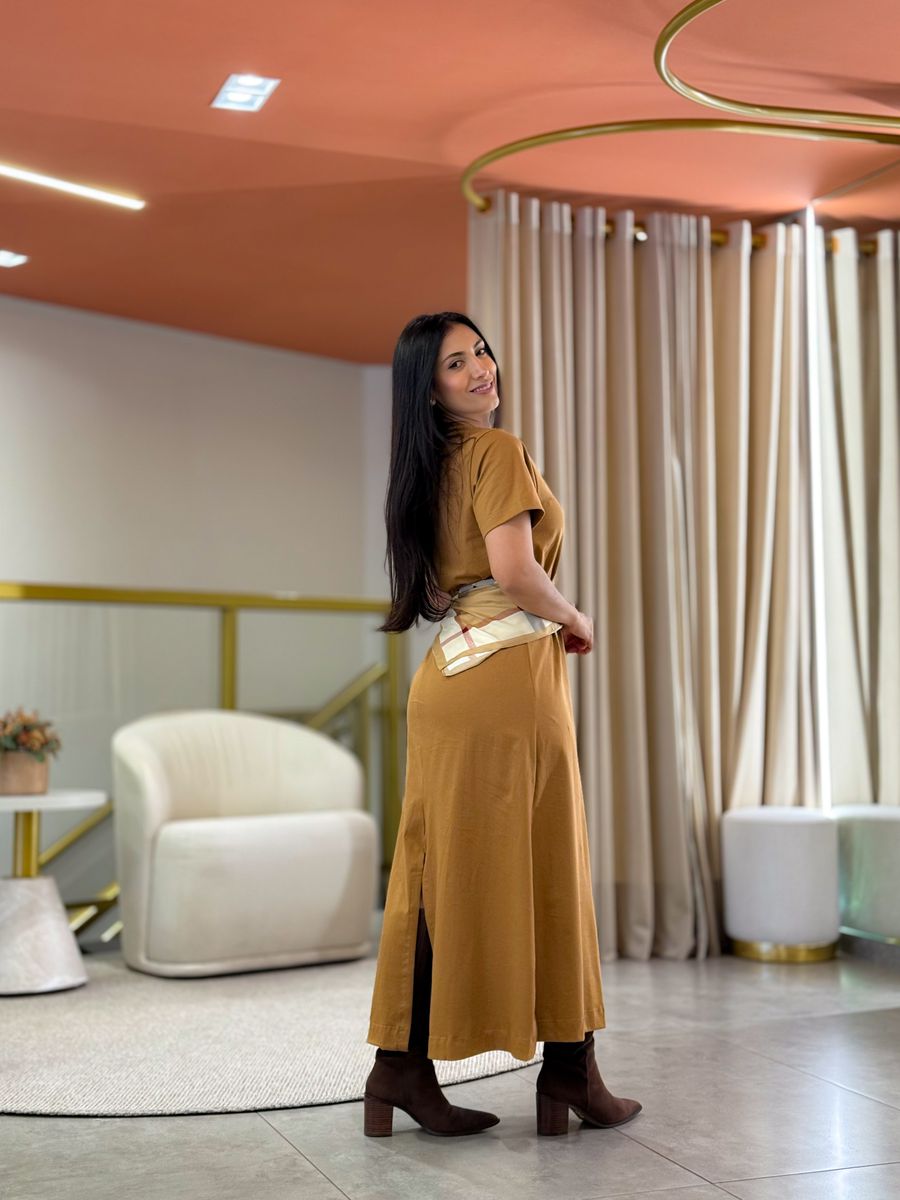 Vestido Leonora Caramelo