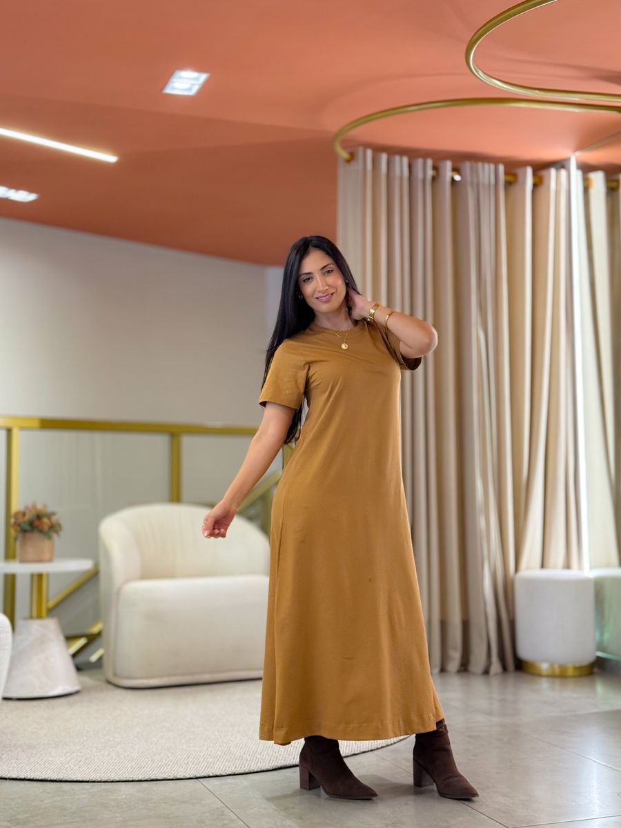 Vestido Leonora Caramelo