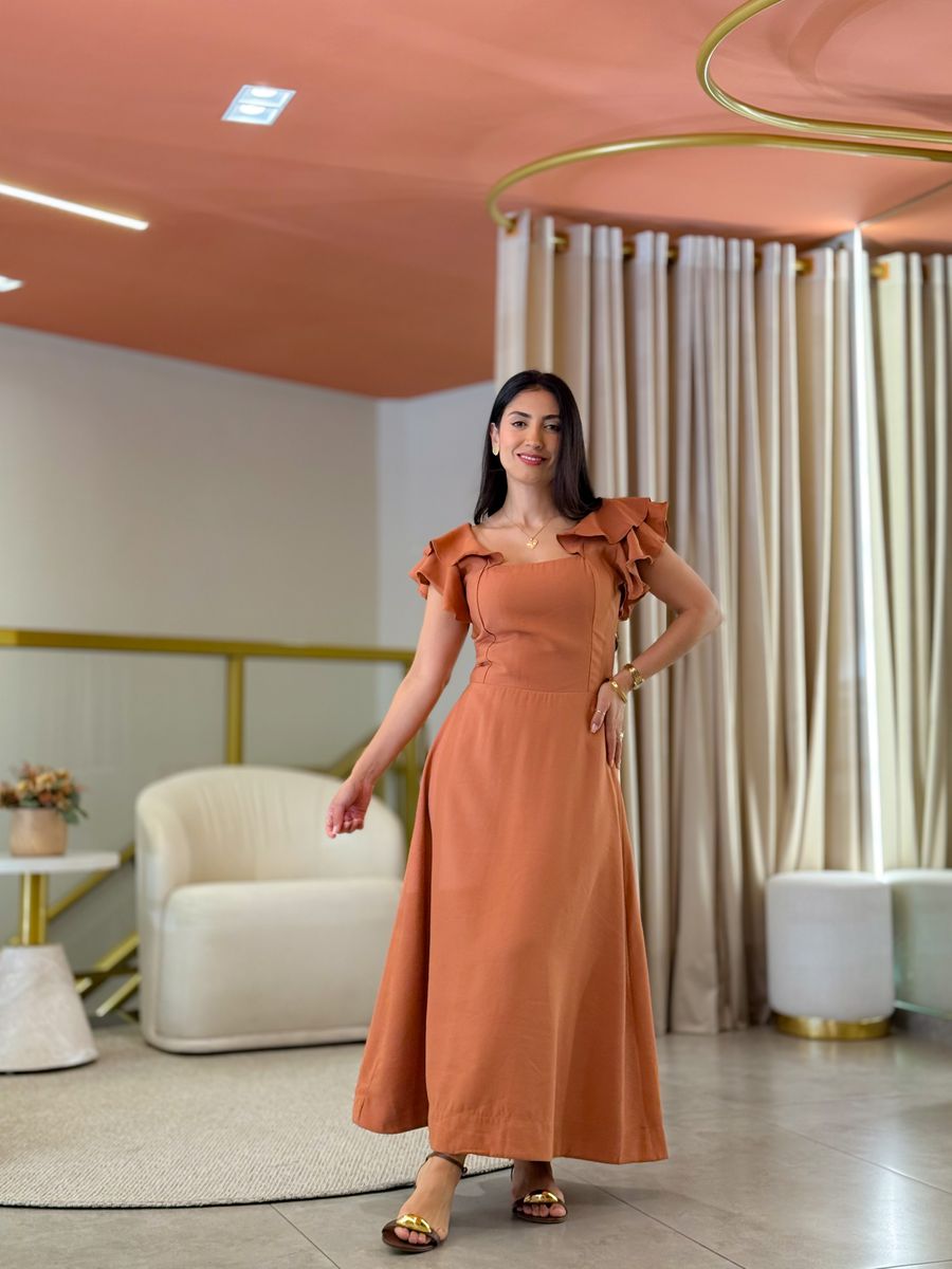 Vestido Ane Caramelo