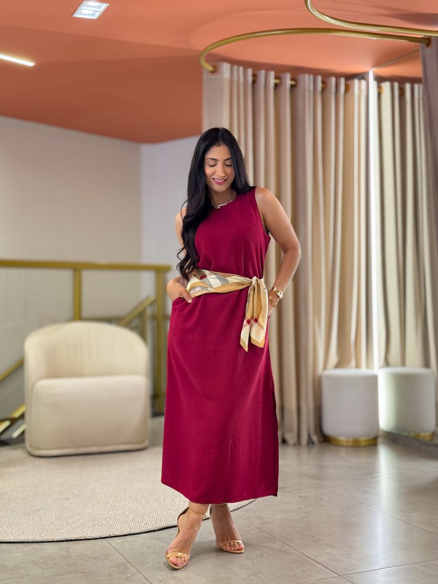 Vestido Diana Marsala