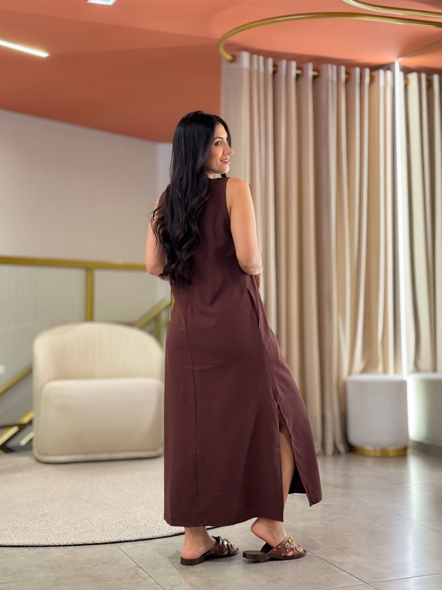 Vestido Diana Marrom