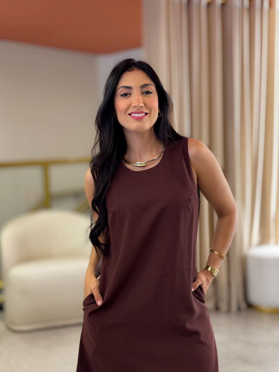 Vestido Diana Marrom