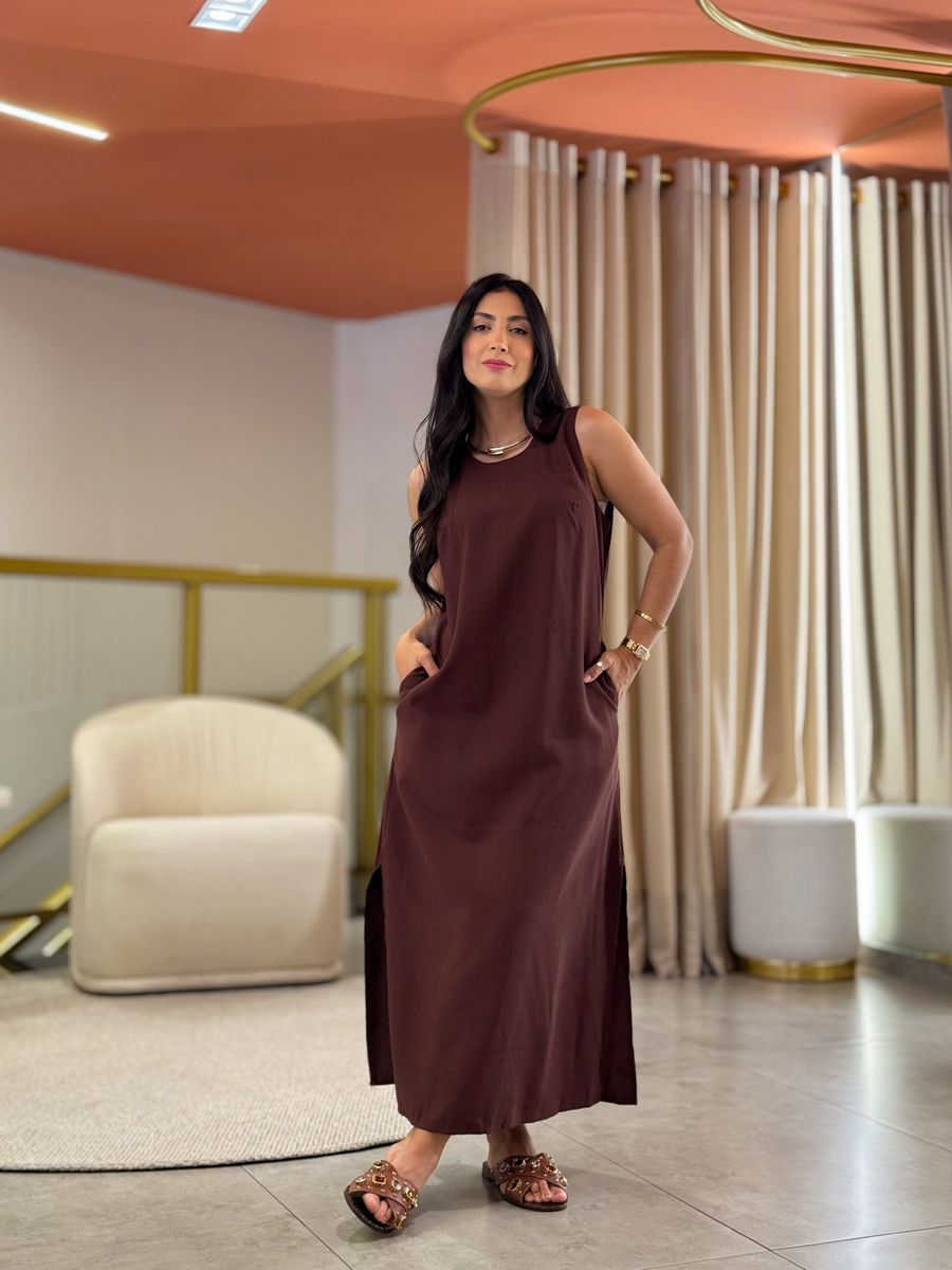 Vestido Diana Marrom