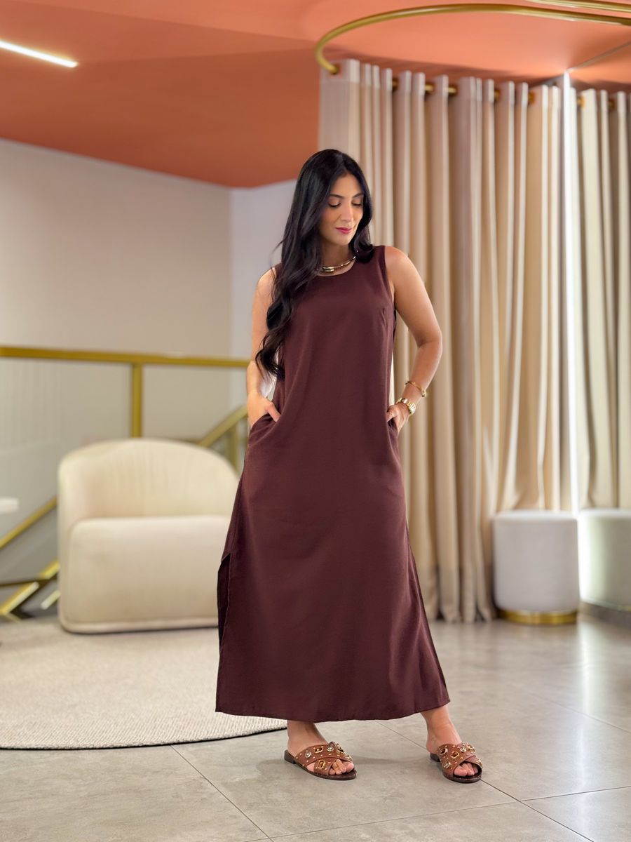 Vestido Diana Marrom