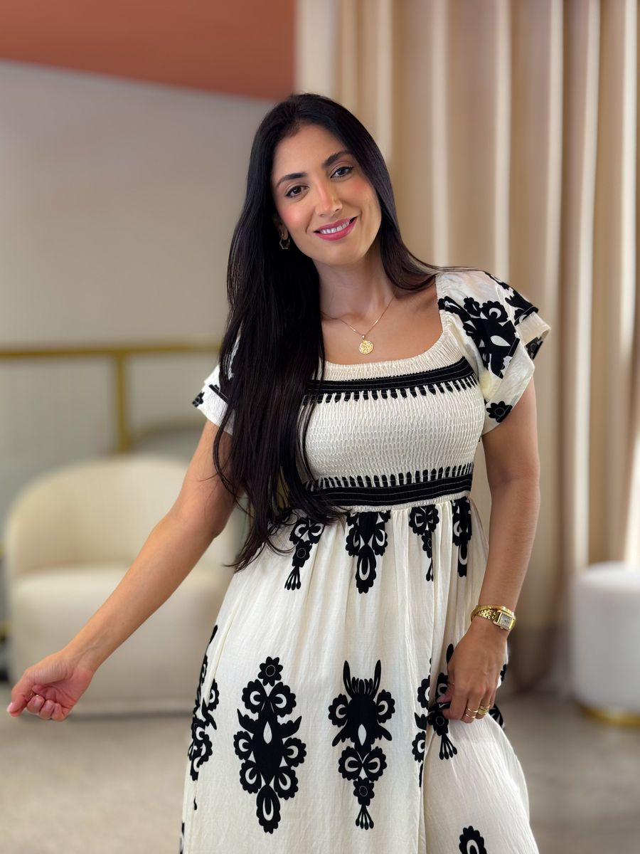 Vestido Carol Off White