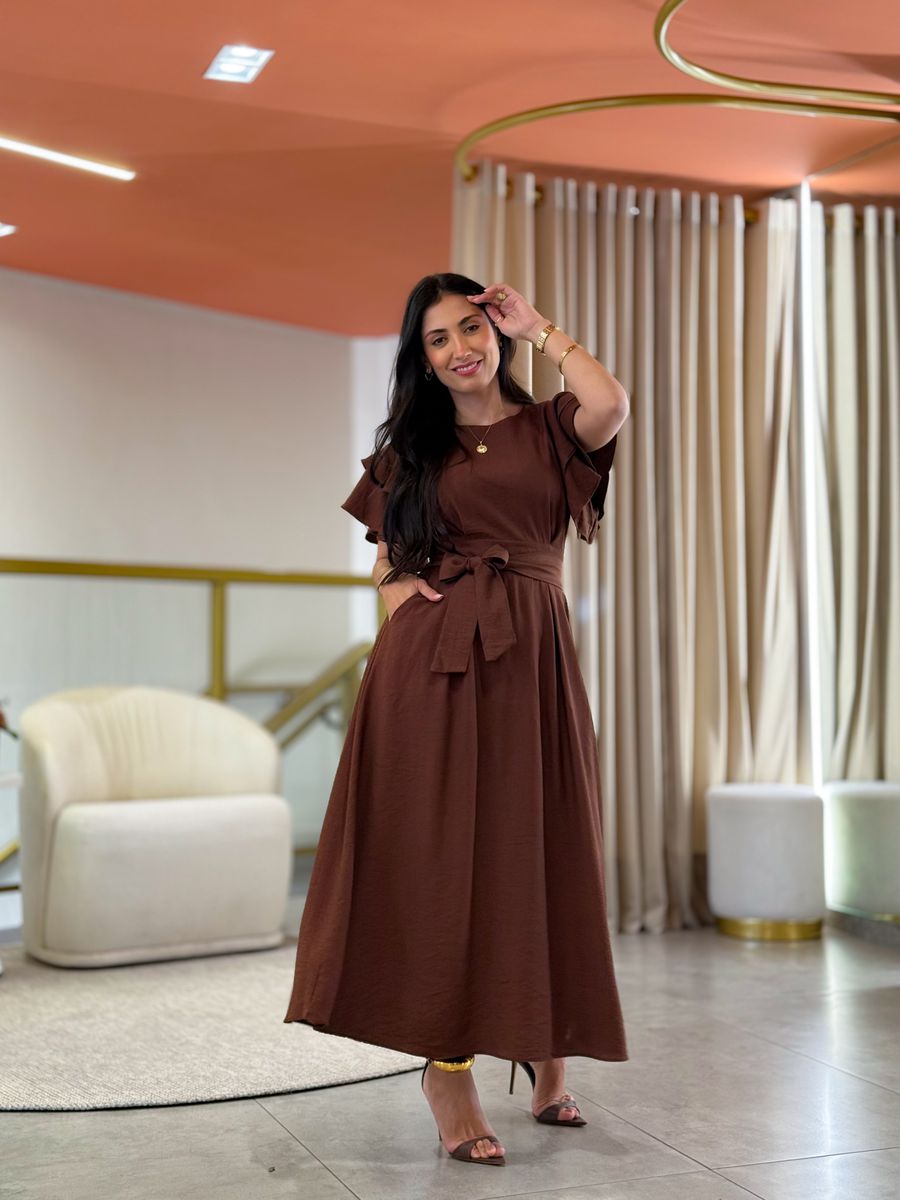 Vestido Suelen Café