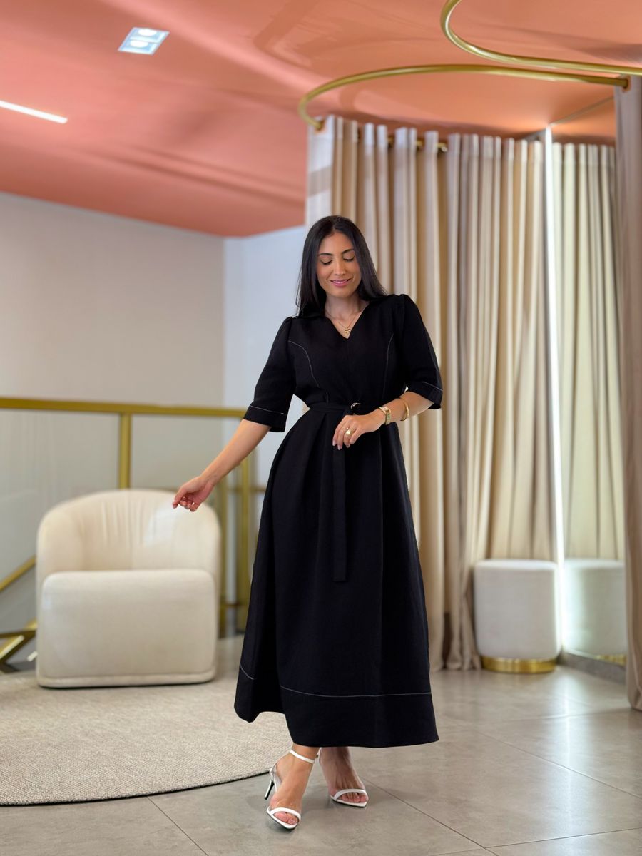 Vestido Nicole Preto