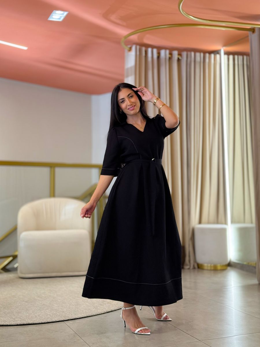 Vestido Nicole Preto