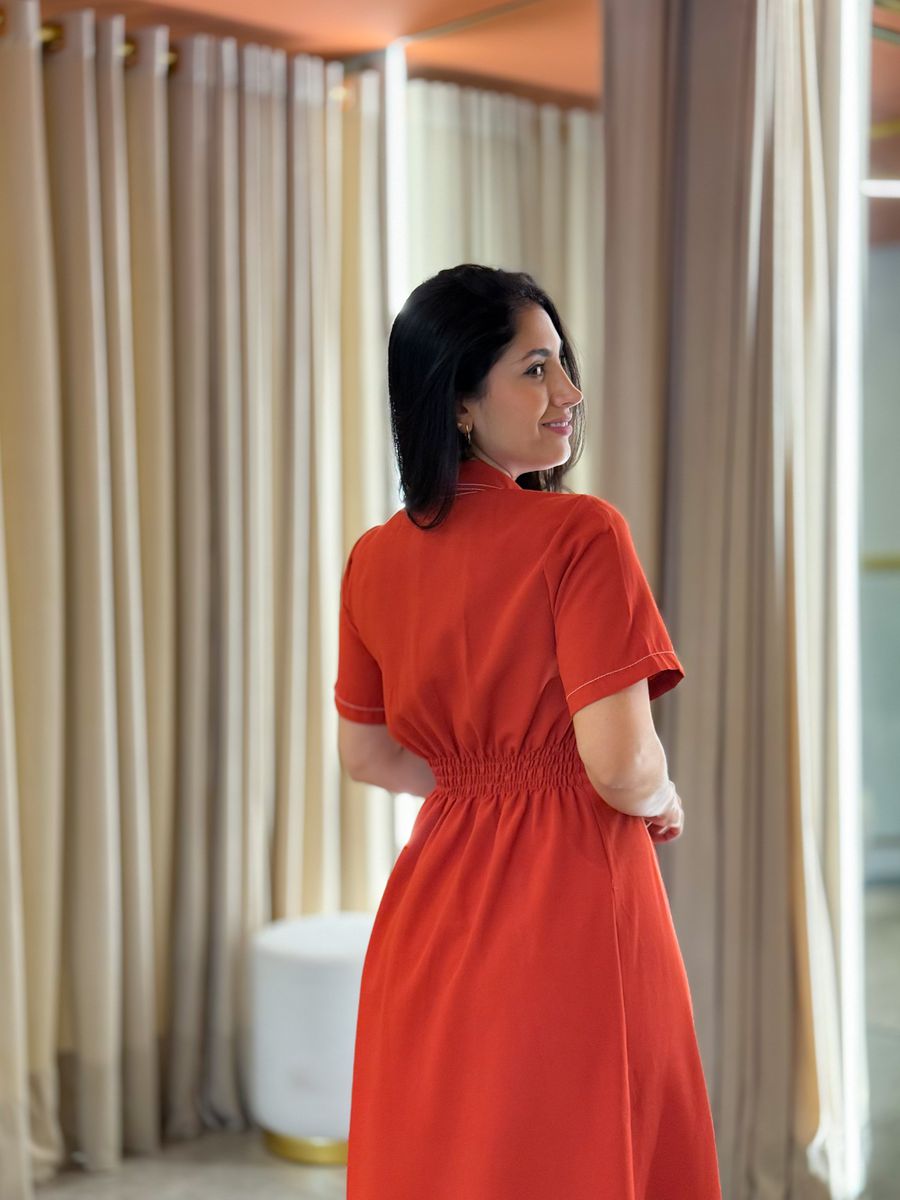 Vestido Tamara Terracota