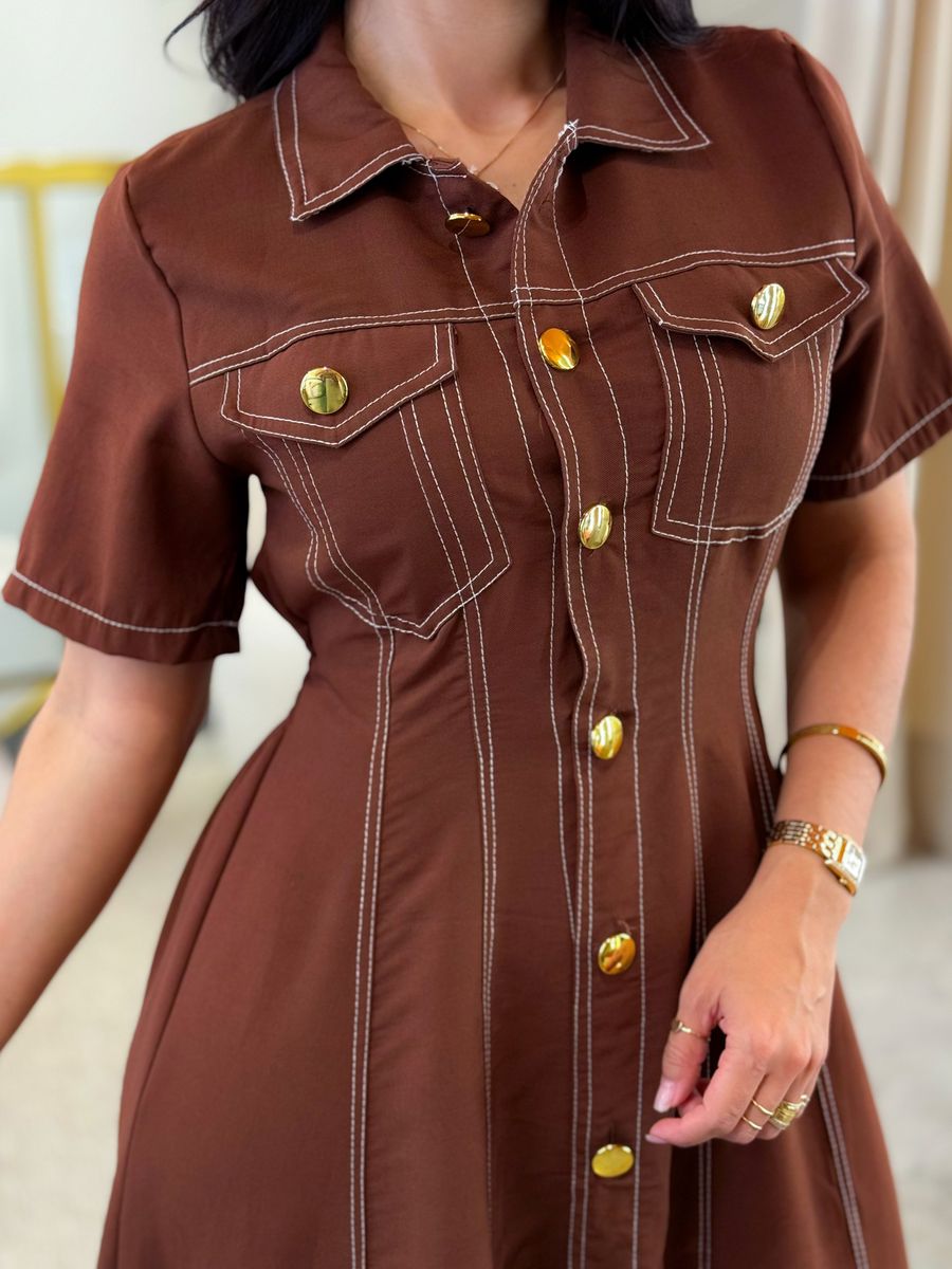 Vestido Tamara Marrom
