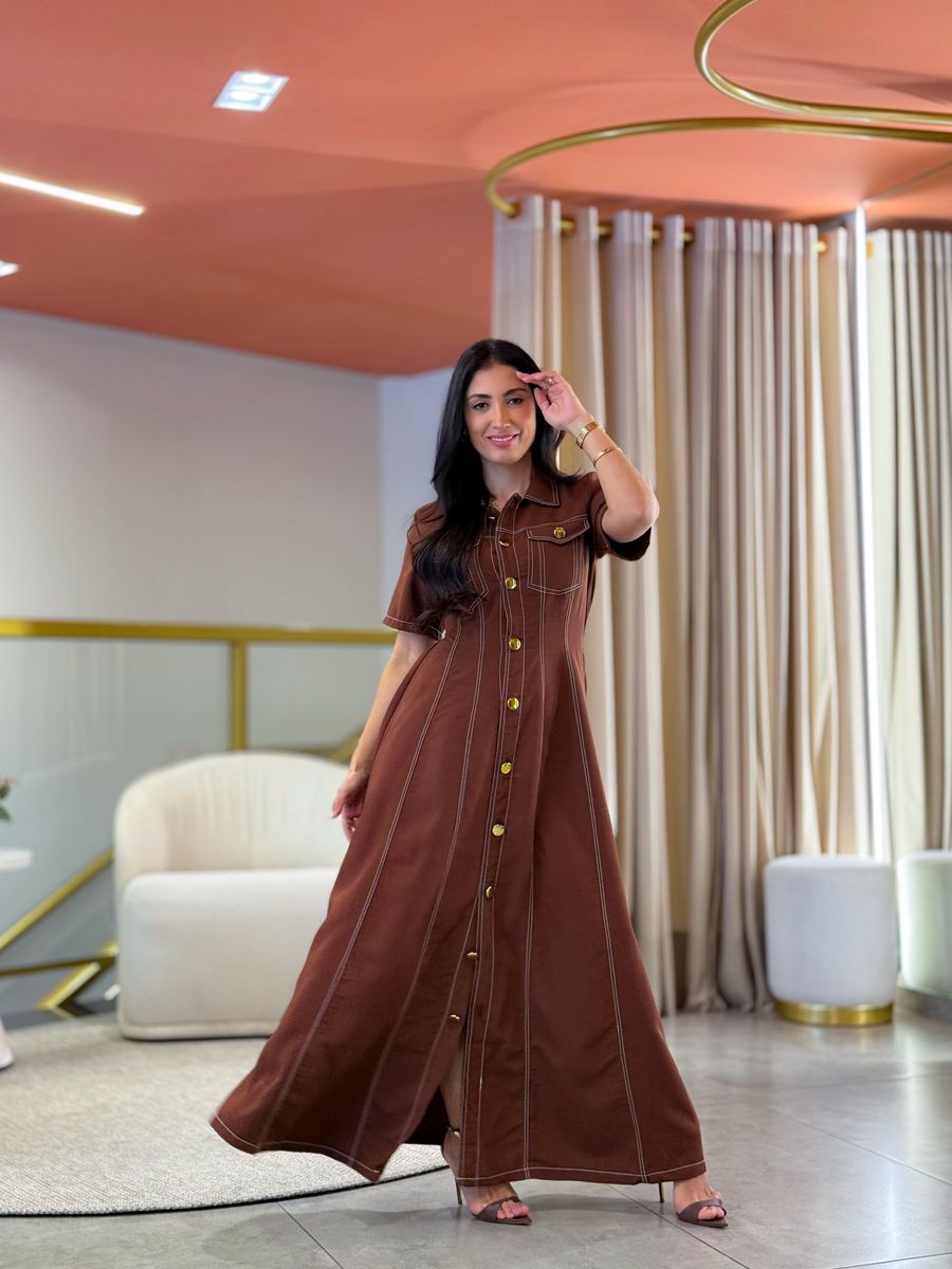 Vestido Tamara Marrom