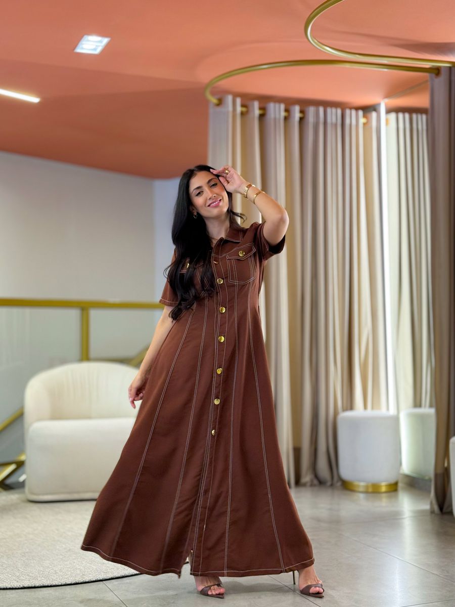Vestido Tamara Marrom