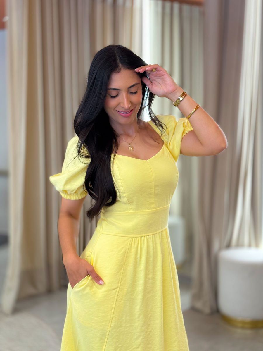 Vestido Aline Amarelo
