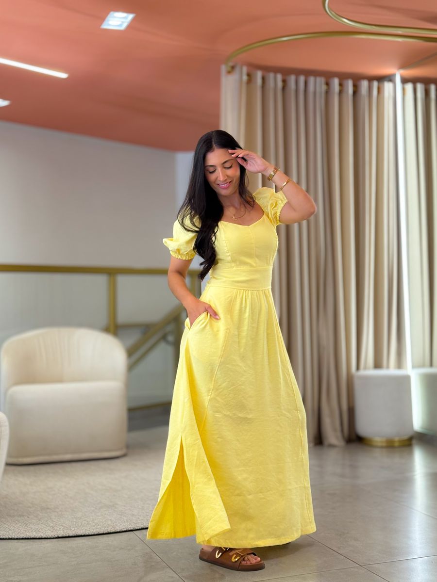 Vestido Aline Amarelo