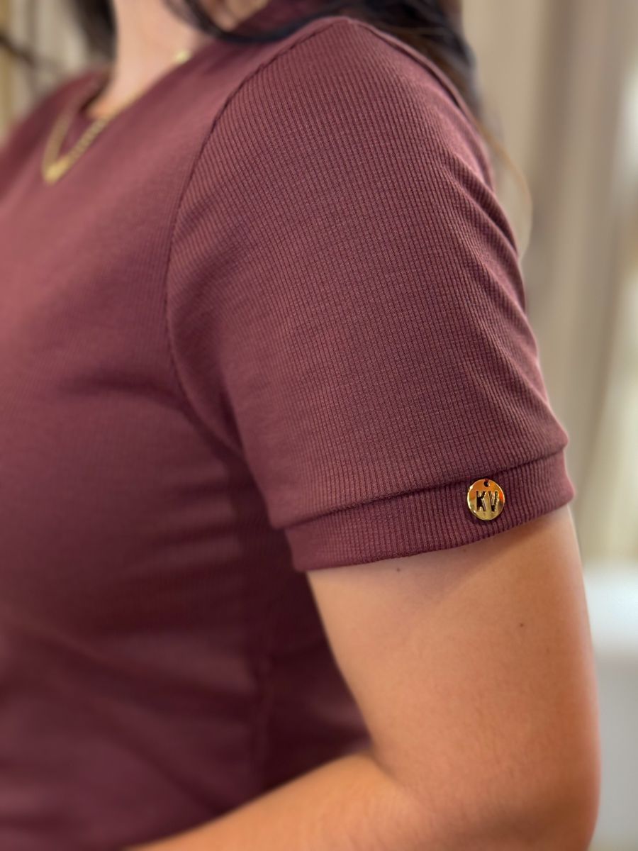 Vestido Tubinho Marrom