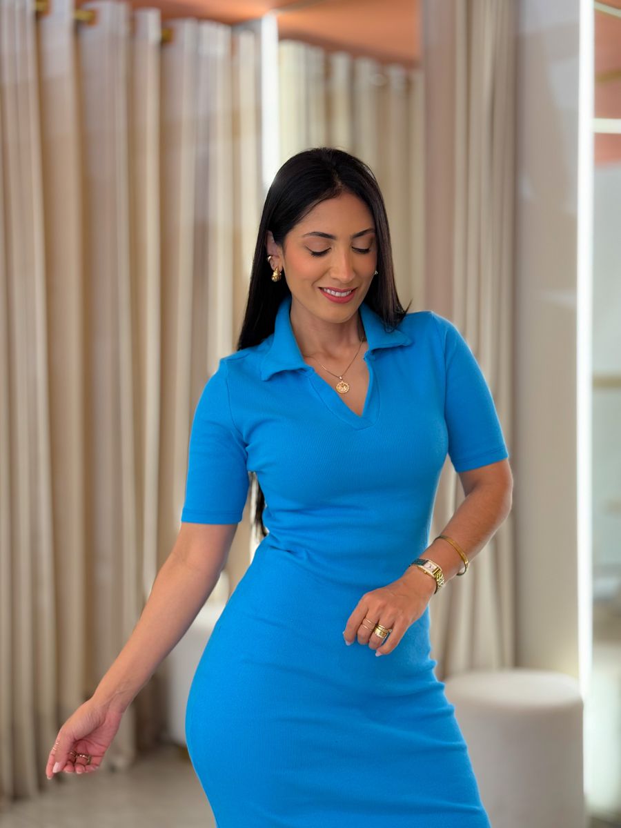 Vestido Celina Azul Capri