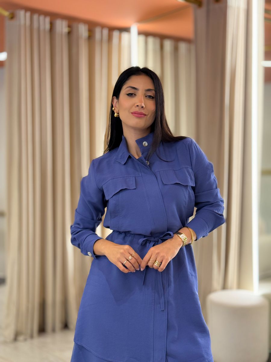 Vestido Eloise Azul Petróleo 