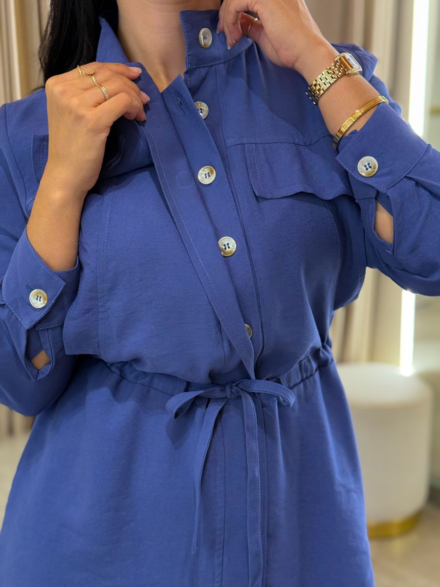 Vestido Eloise Azul Petróleo 