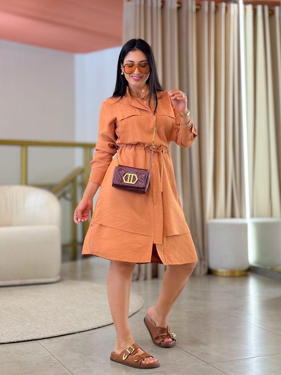 Vestido Eloise Caramelo
