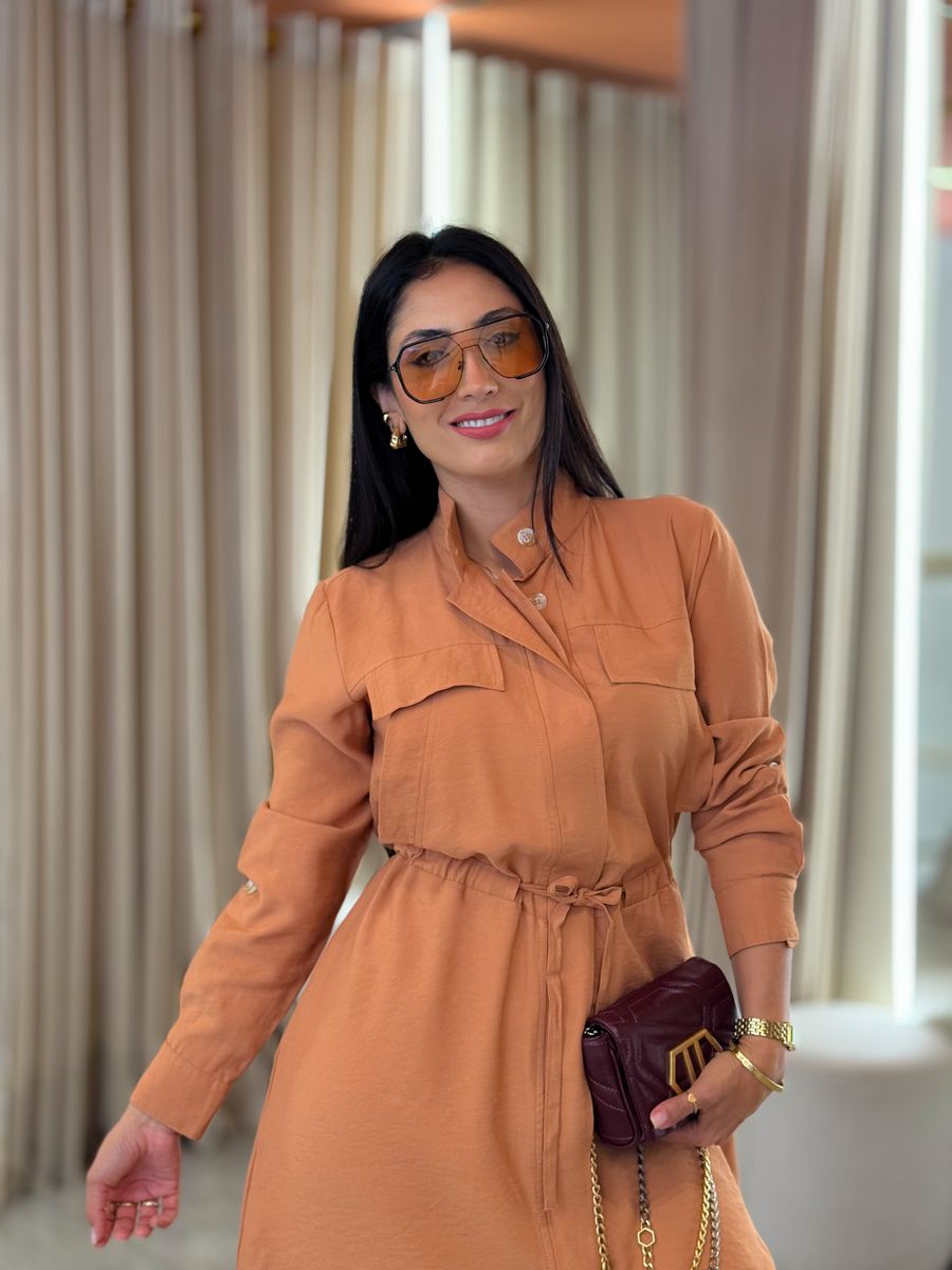 Vestido Eloise Caramelo