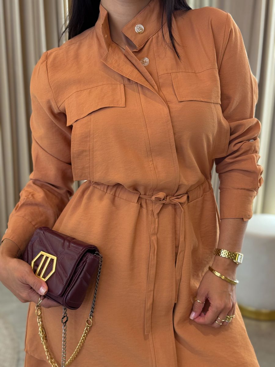Vestido Eloise Caramelo