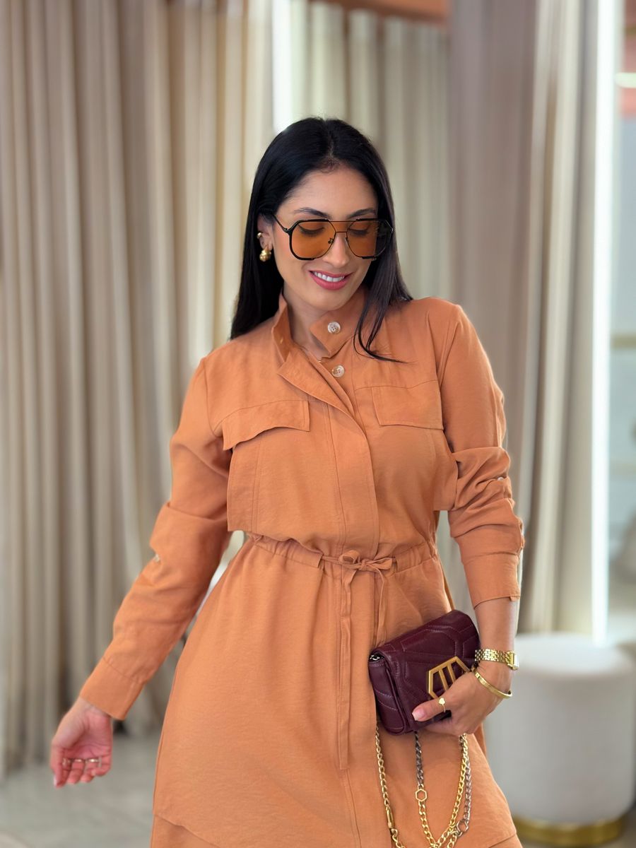 Vestido Eloise Caramelo