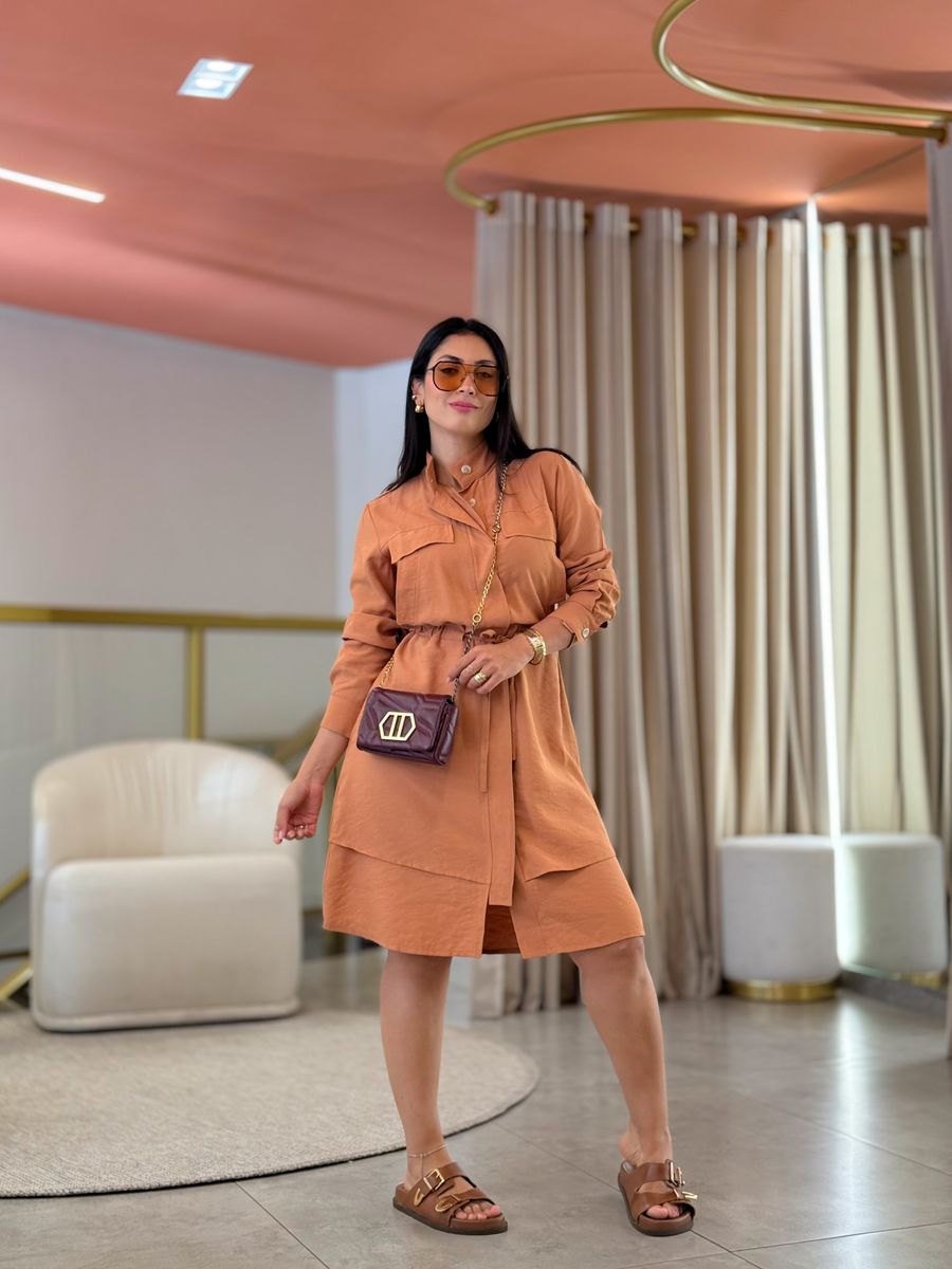 Vestido Eloise Caramelo