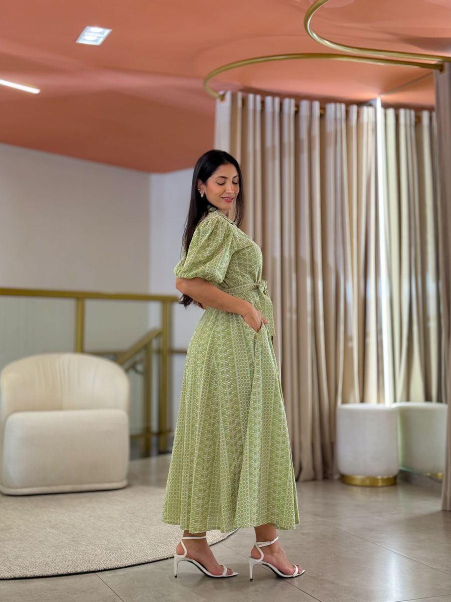 Vestido Rebeca Verde Pistache