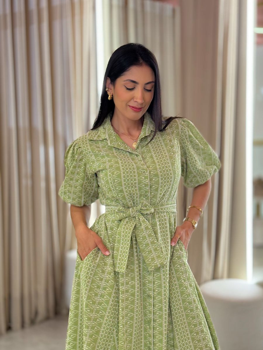 Vestido Rebeca Verde Pistache