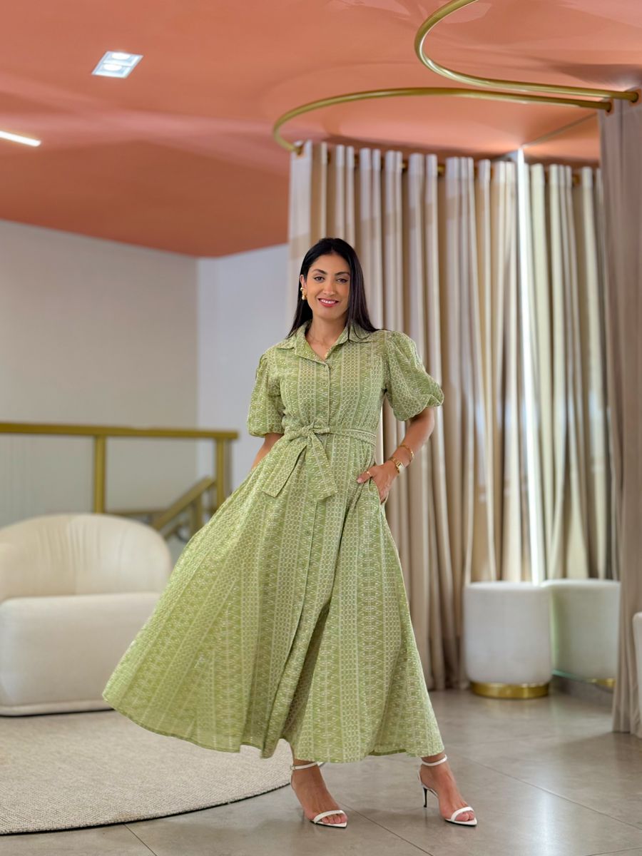 Vestido Rebeca Verde Pistache