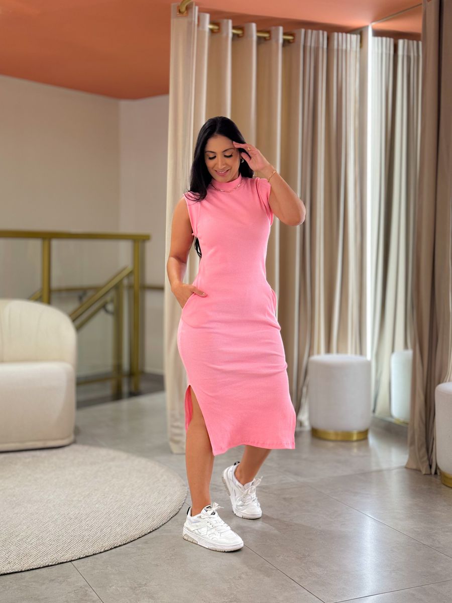 Vestido Isis Rosa Chiclete
