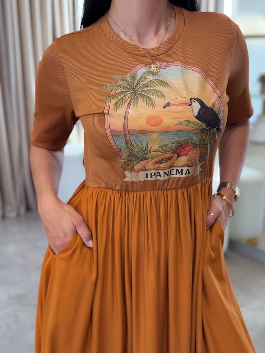 Vestido Kiara Caramelo Tucano