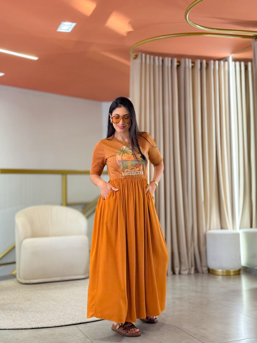 Vestido Kiara Caramelo Tucano