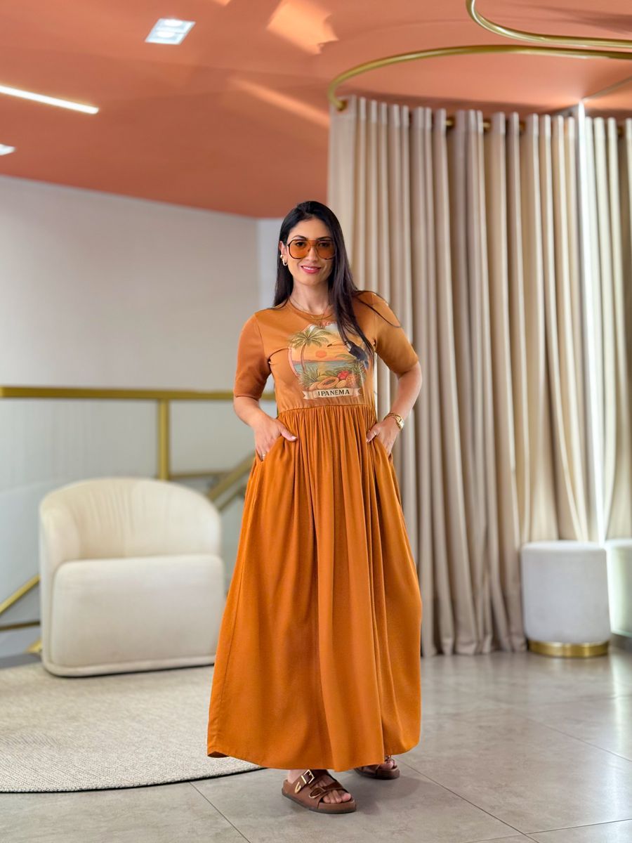Vestido Kiara Caramelo Tucano