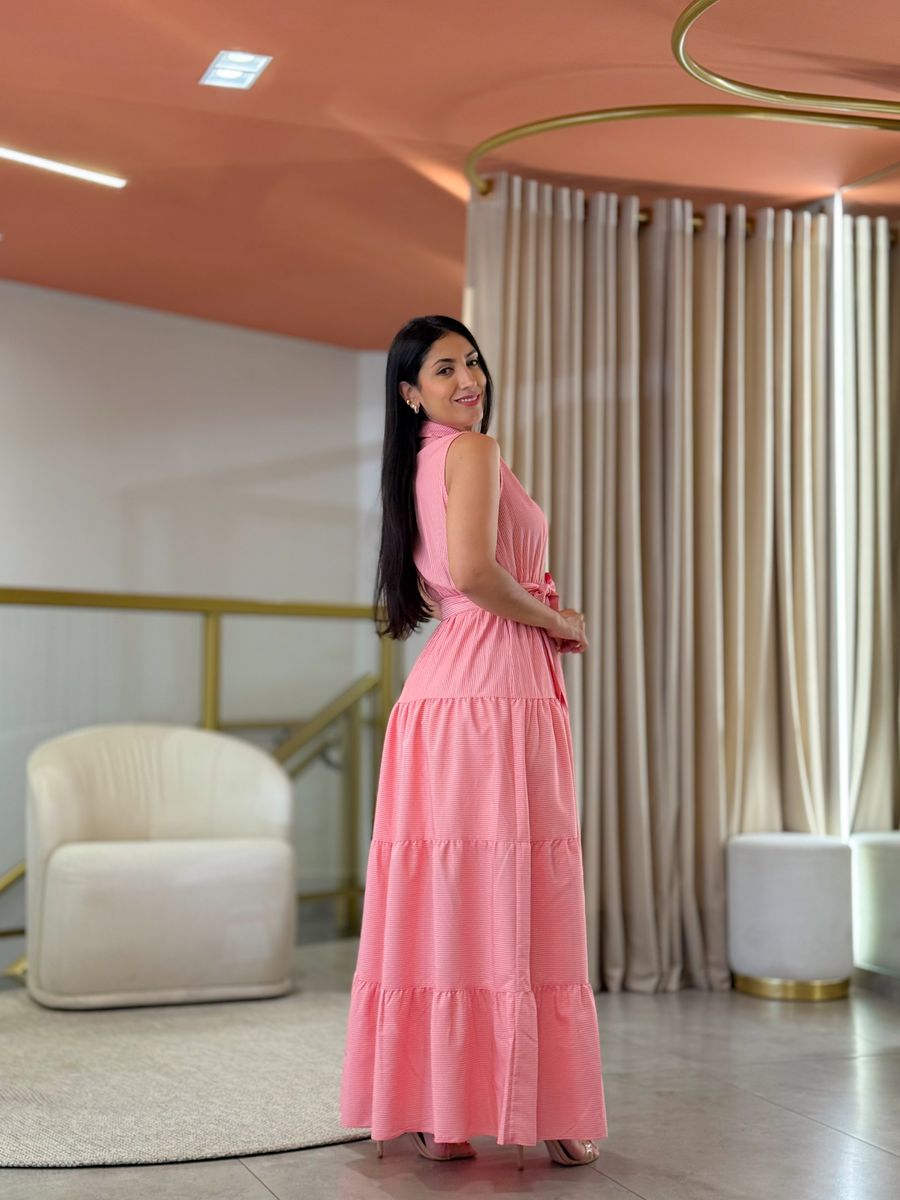 Vestido Stella Branco E Vermelho