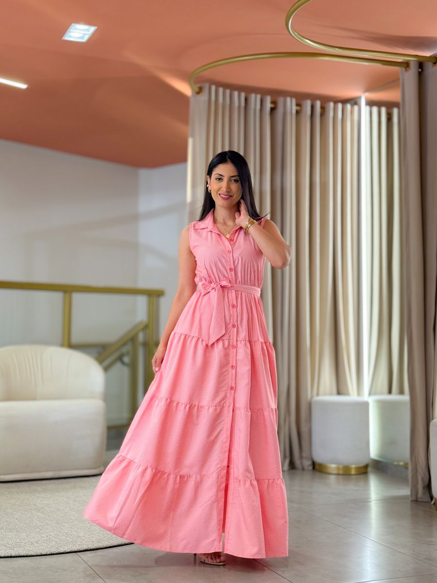 Vestido Stella Branco E Vermelho