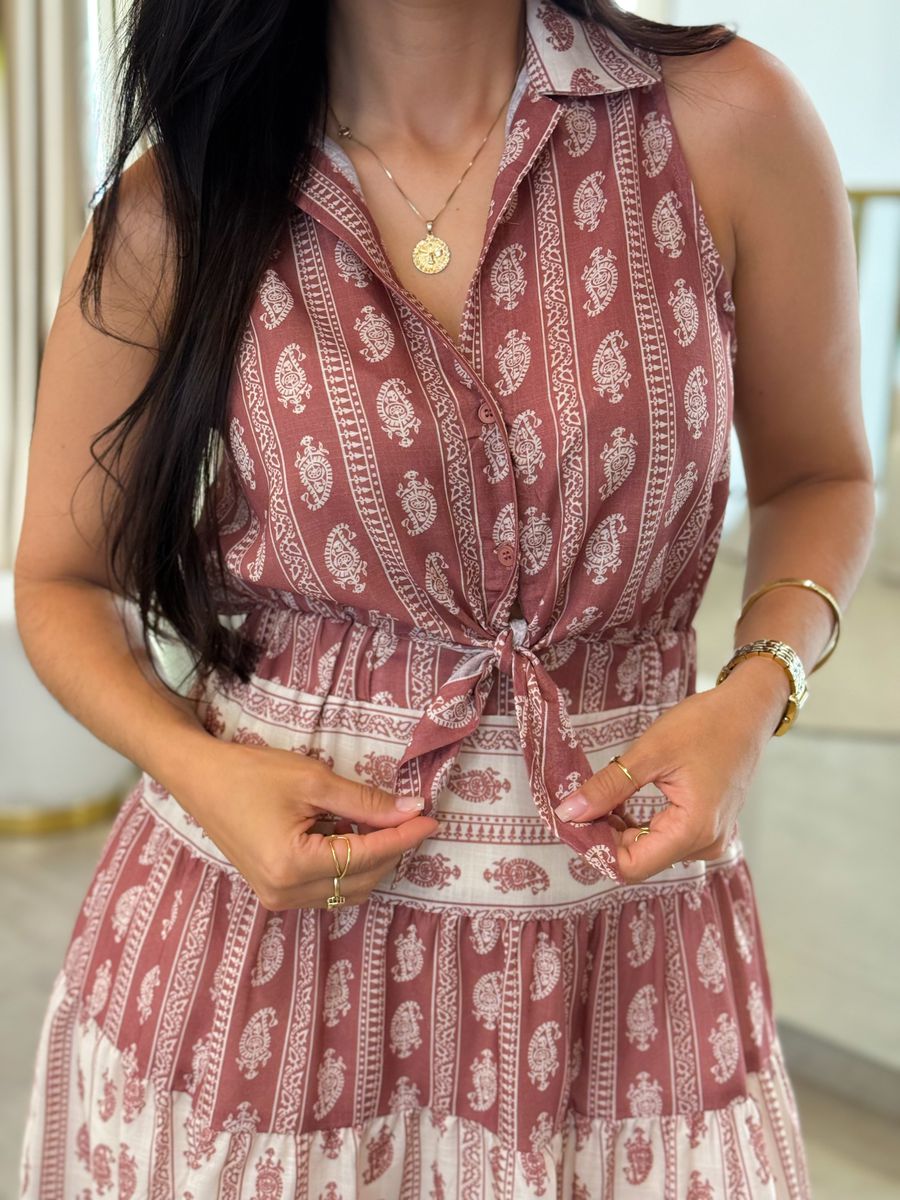 Vestido Flora Rose E Off White