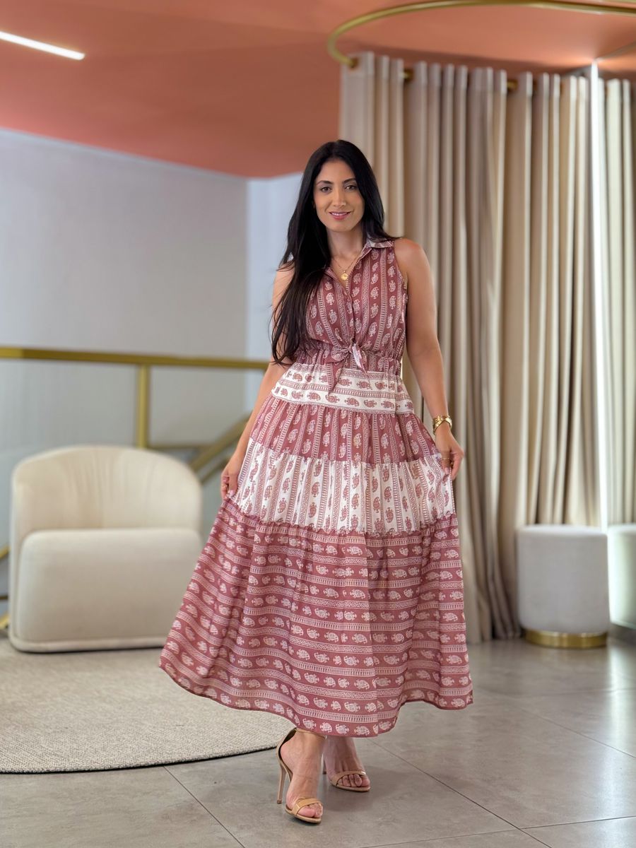 Vestido Flora Rose E Off White