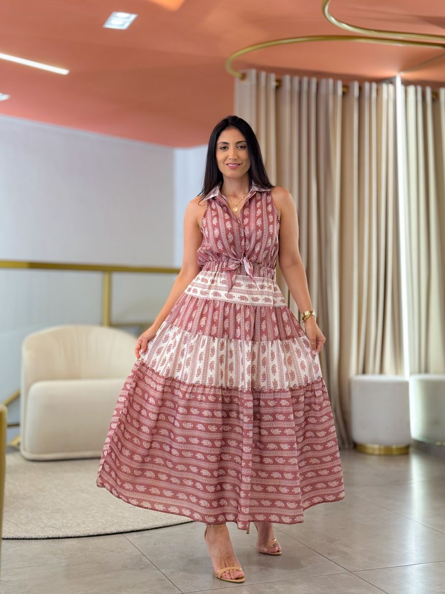 Vestido Flora Rose E Off White