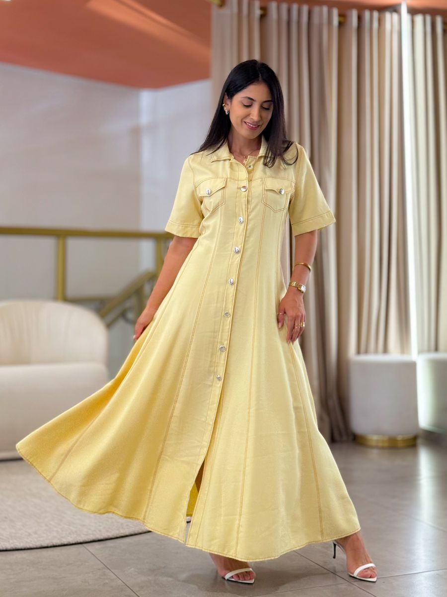 Vestido Maite Amarelo