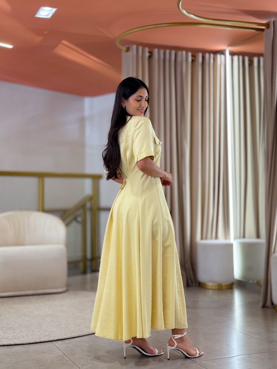 Vestido Maite Amarelo