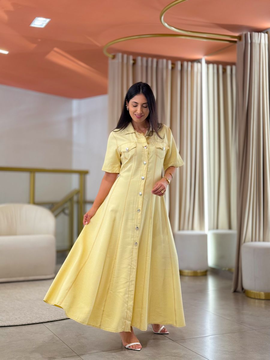 Vestido Maite Amarelo