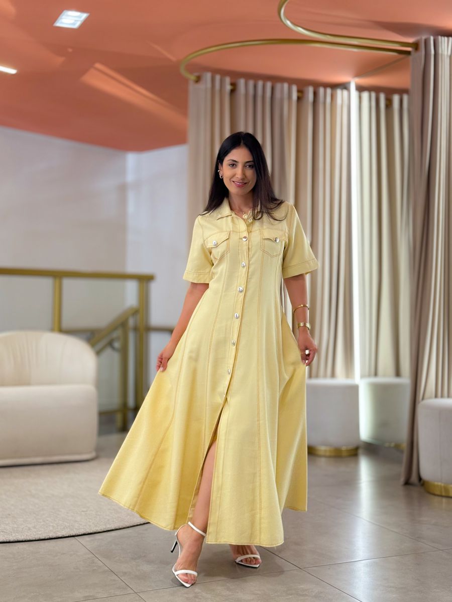 Vestido Maite Amarelo