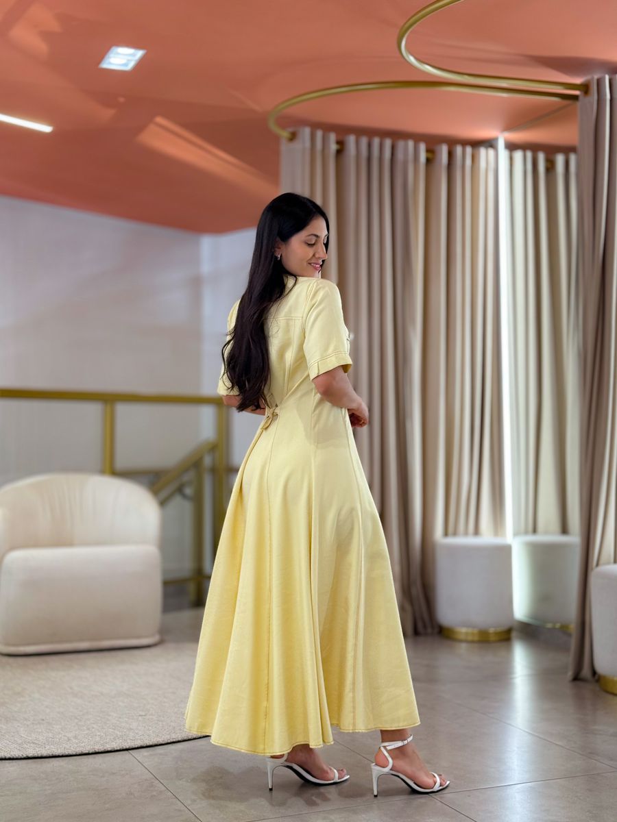 Vestido Maite Amarelo